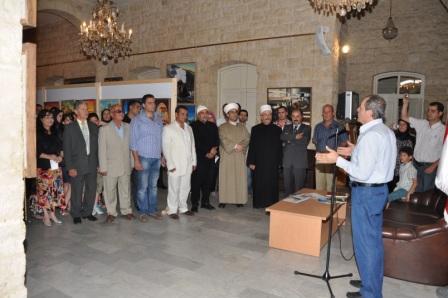 صورة فرقة برجا للفنون تفتتح معرض الفنان سعد في بعقلين