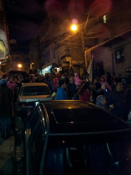 صورة مسيرة حاشدة في برجا ابتهاجاً بمولد الرسول