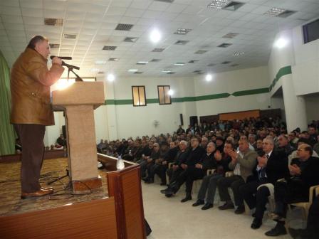 صورة لقاء تضامني مع الشعب السوري في برجا