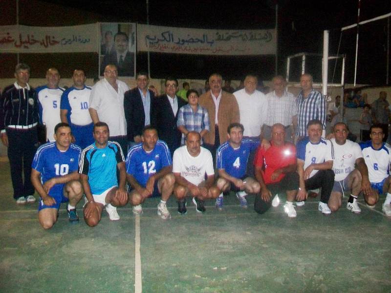 صورة دورة ” خالد غصن ” لكرة الطائرة في برجا