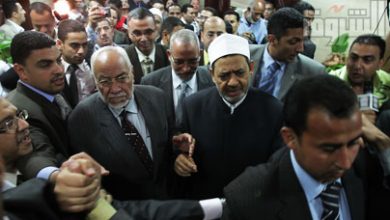 صورة المرشد العام للإخوان المسلمين : الأزهر مرجعيتنا وشيخه الأكبر إمامنا