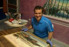 صورة الفنان نبيل سعد يرسم لبنان الذي نحب